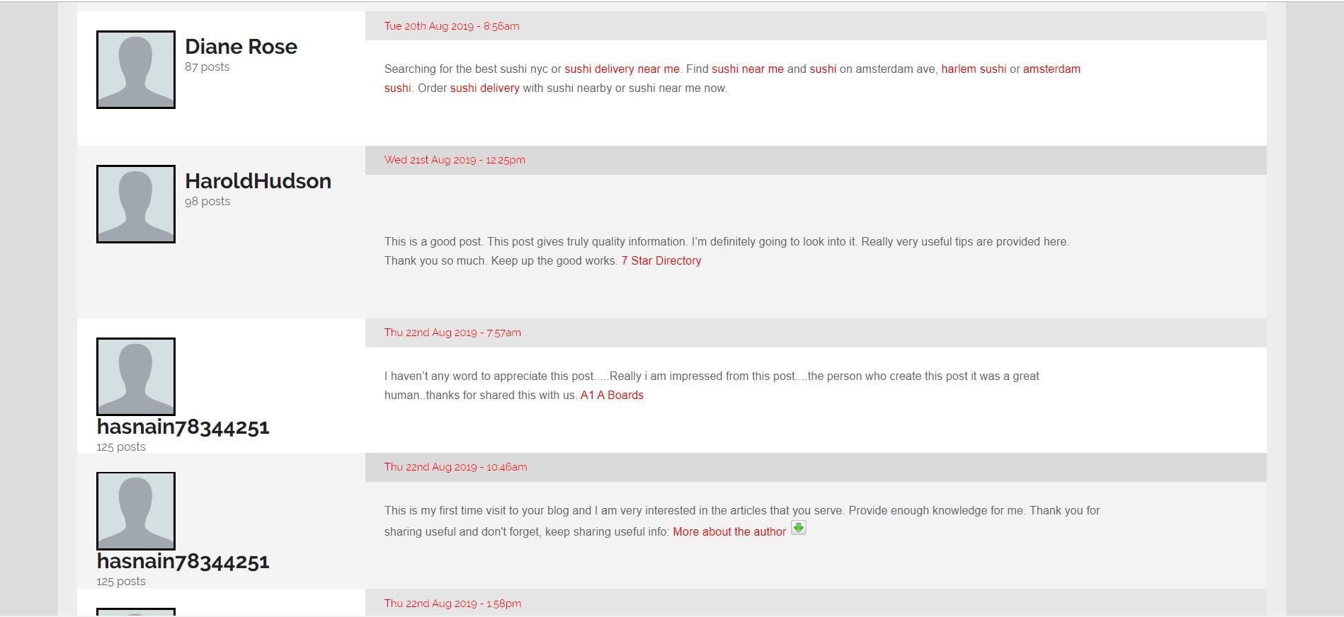 manually 60 forum Posts seo backlinks for google ranking