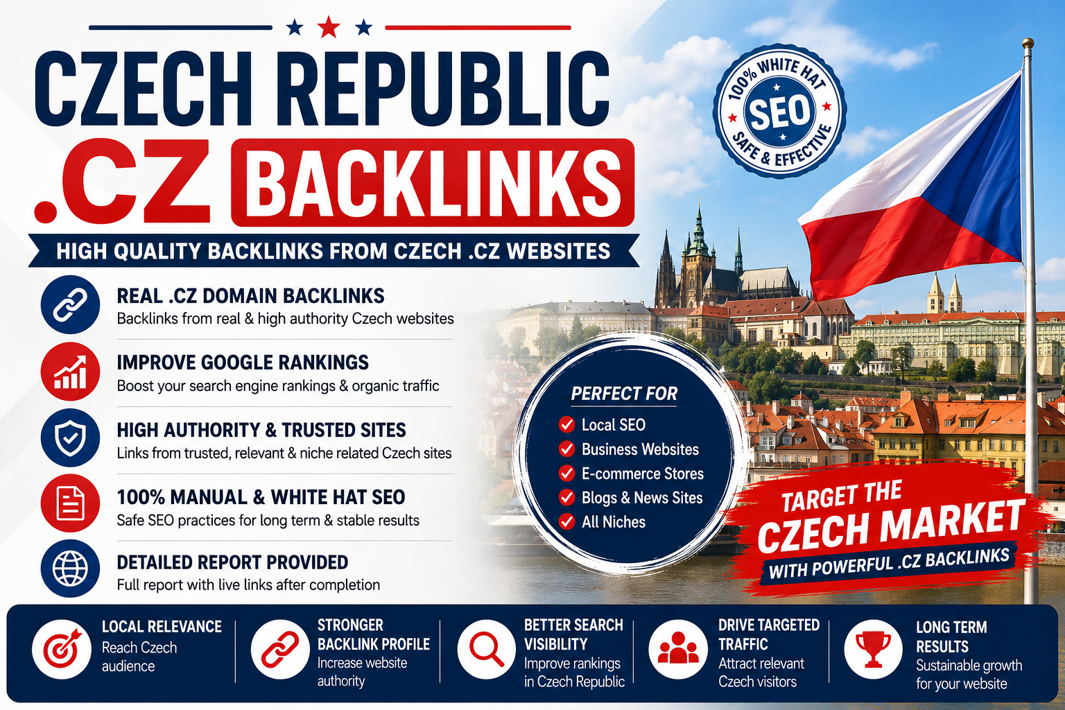 I will do 7 Czech Republic .cz backlinks link building seo