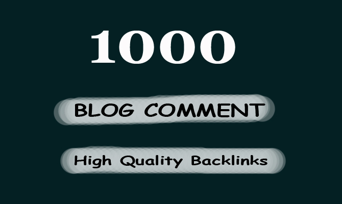 i will create 1000 Blog Comment Backlinks for any website