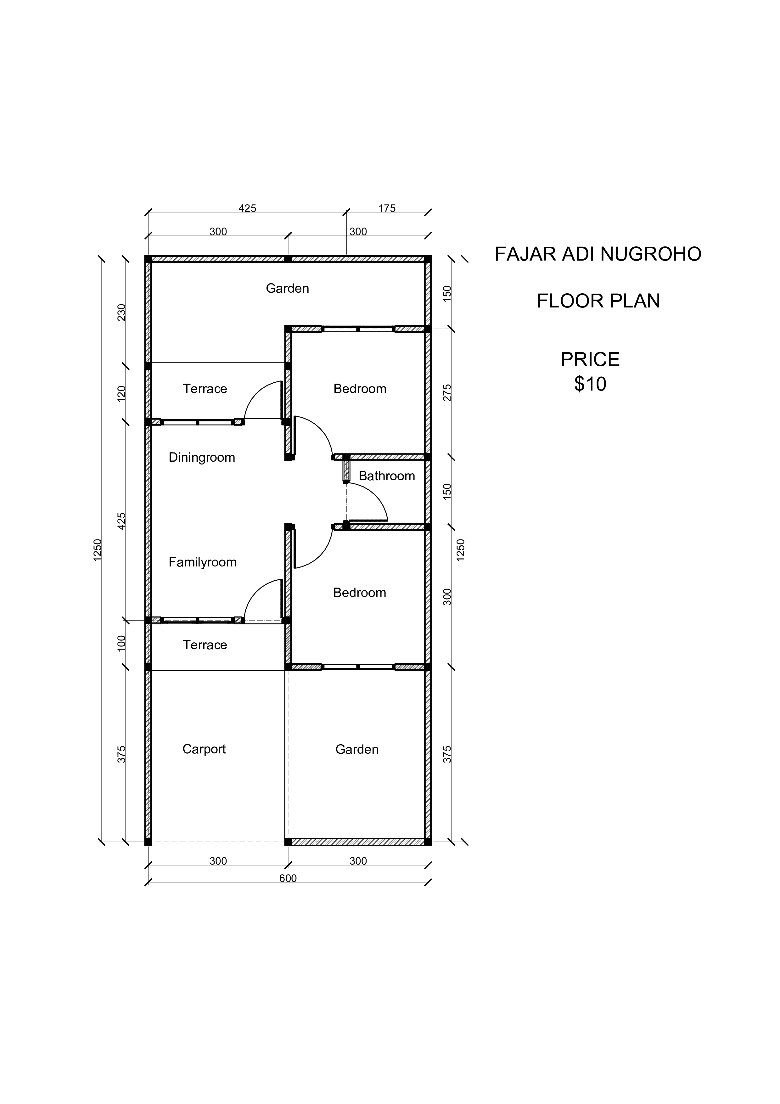 I will redraw the floor plan using autocad