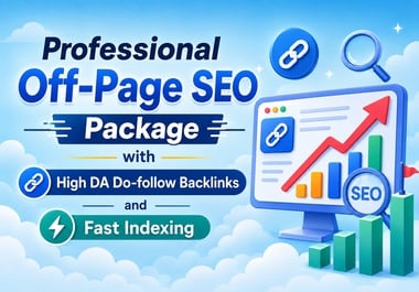 Professional Off-Page SEO Package Do-follow Backlinks...