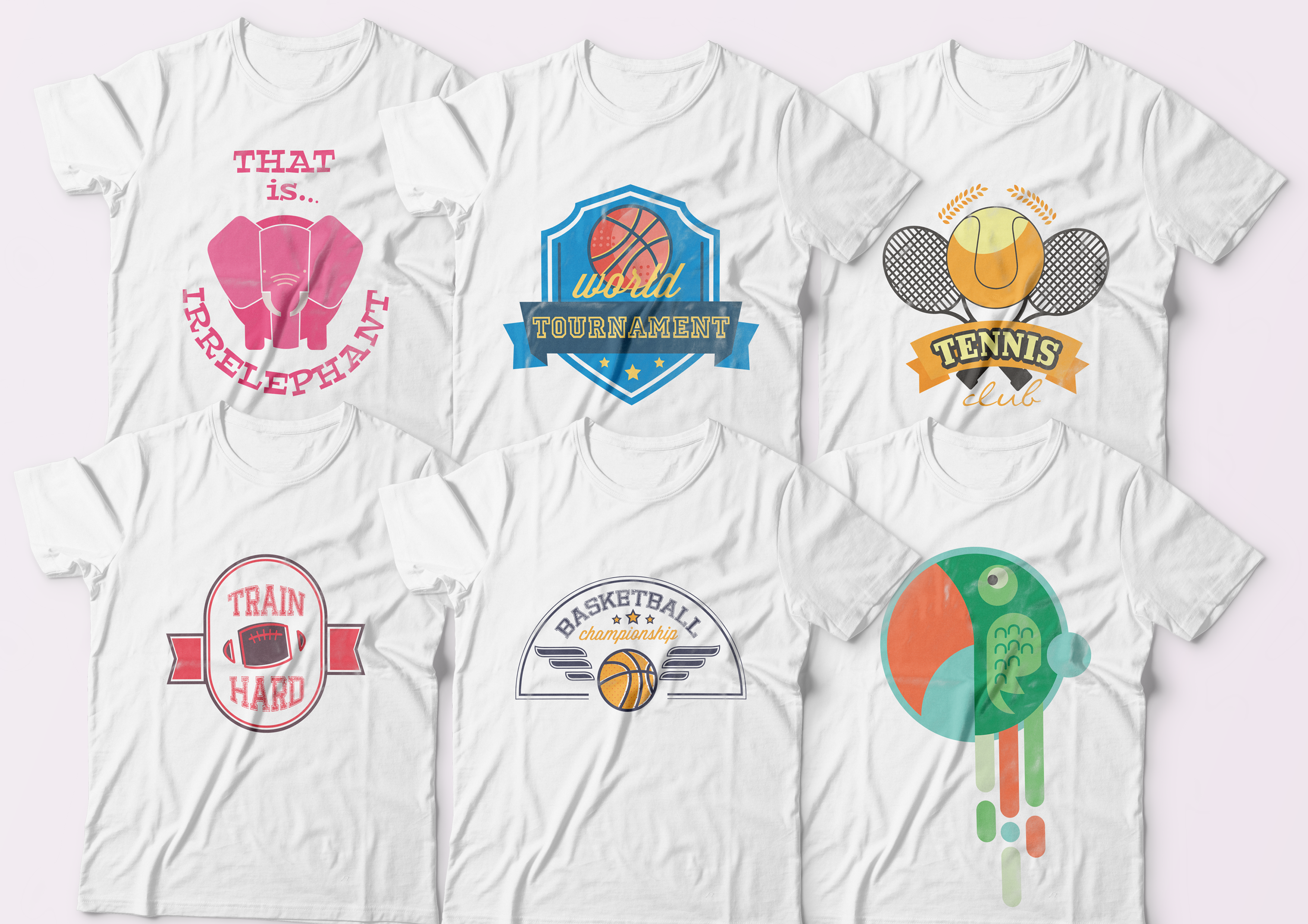 I will send 5000 tshirt design, bonus font and mockup