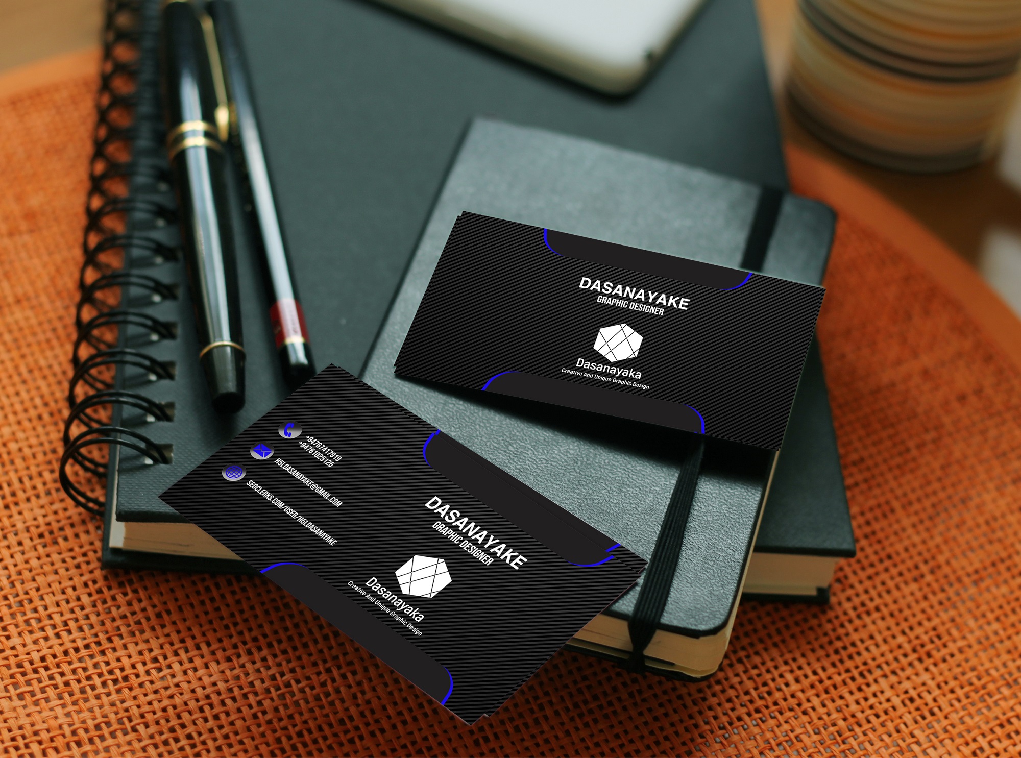 I will design professional double sided business card with logo design