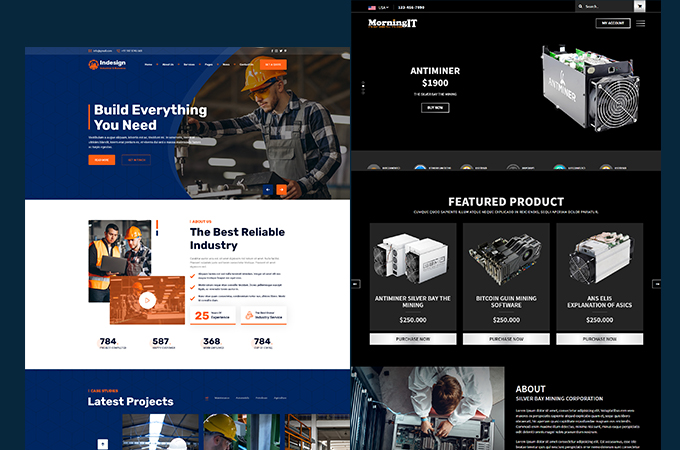I will be front end design and will be front end development