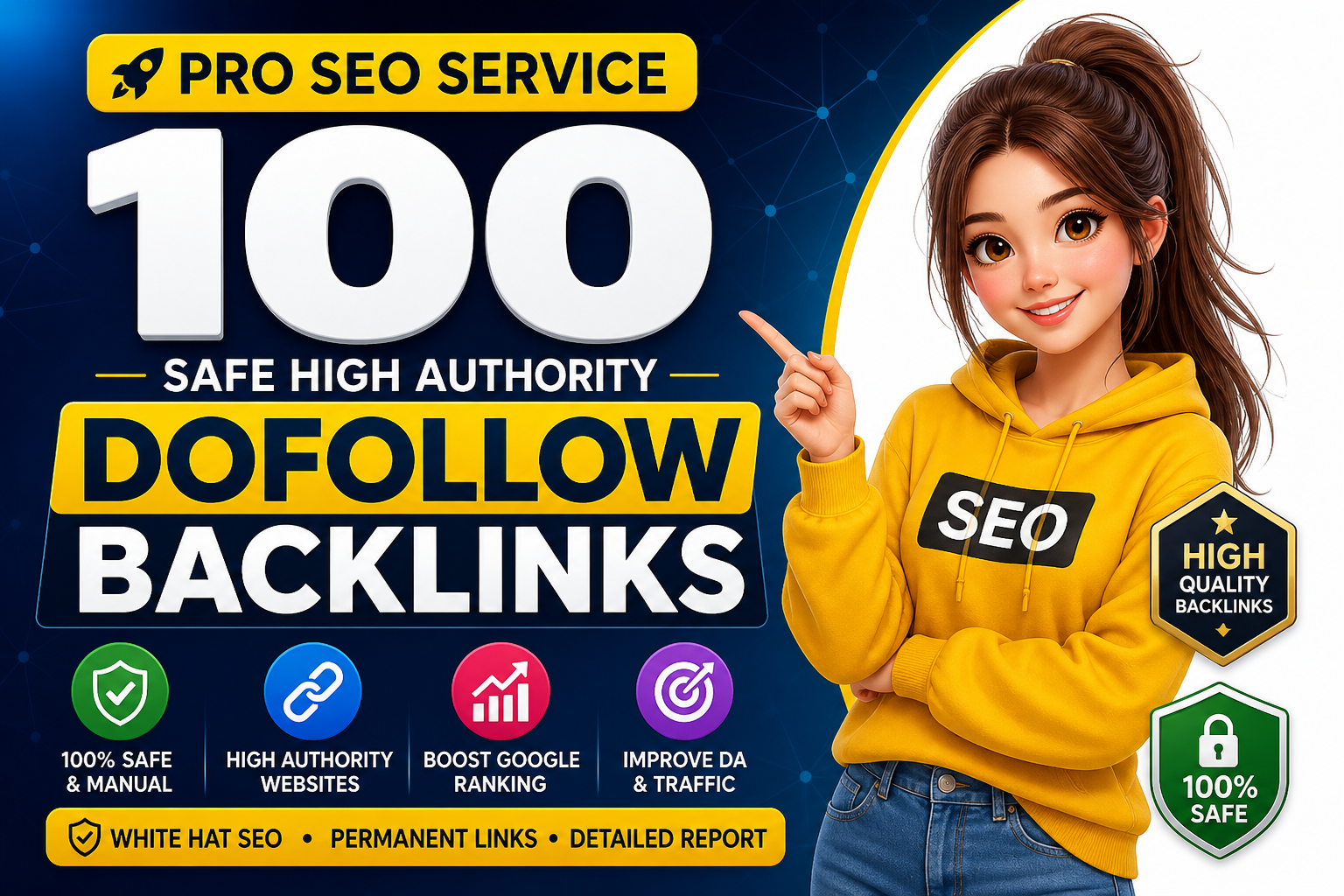 Pro SEO Service 100 Safe High Authority Do follow