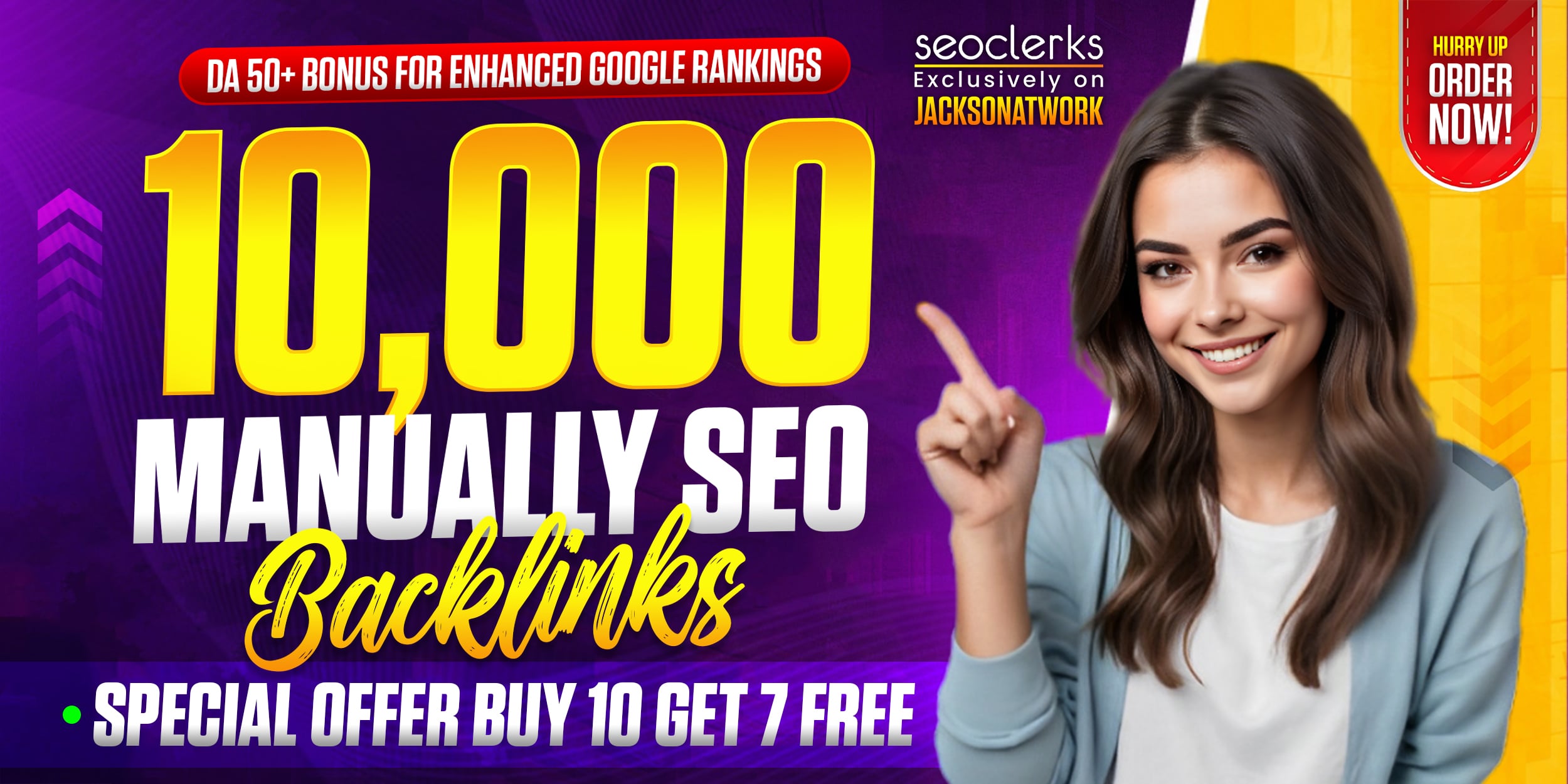 10,000 Dofollow Backlinks DA 50+ Bonus for Enhanced Google Rankings BUY 10 GET 7 FREE