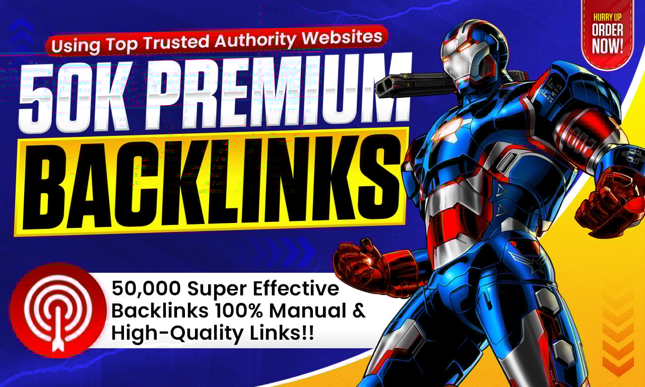 50K Premium Manual Backlinks from Trusted Authority Websites