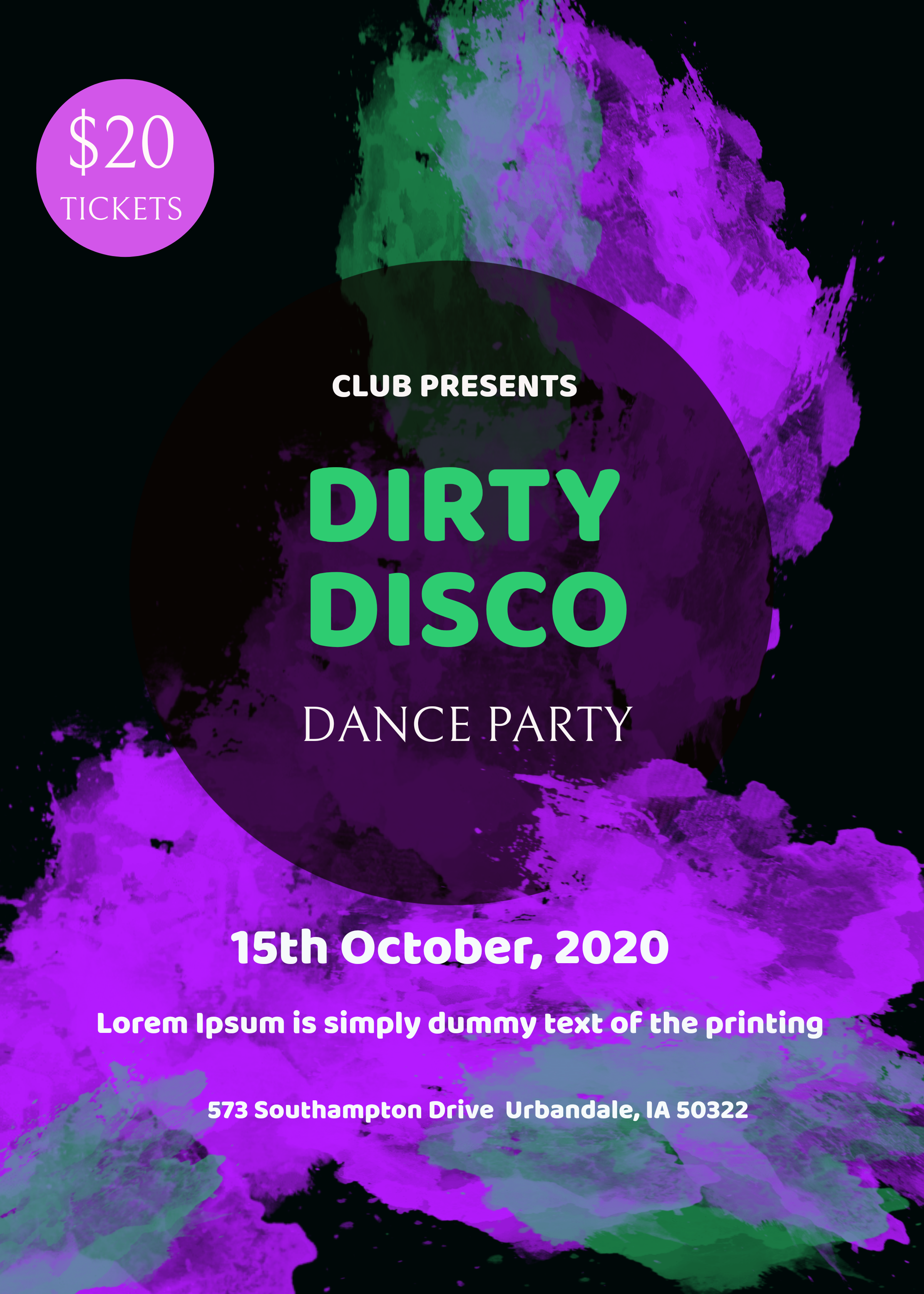 do any poster or flyer that you wish