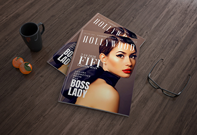i will create 5 mock ups for magazine cover 