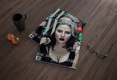 i will create 5 mock ups for magazine cover 