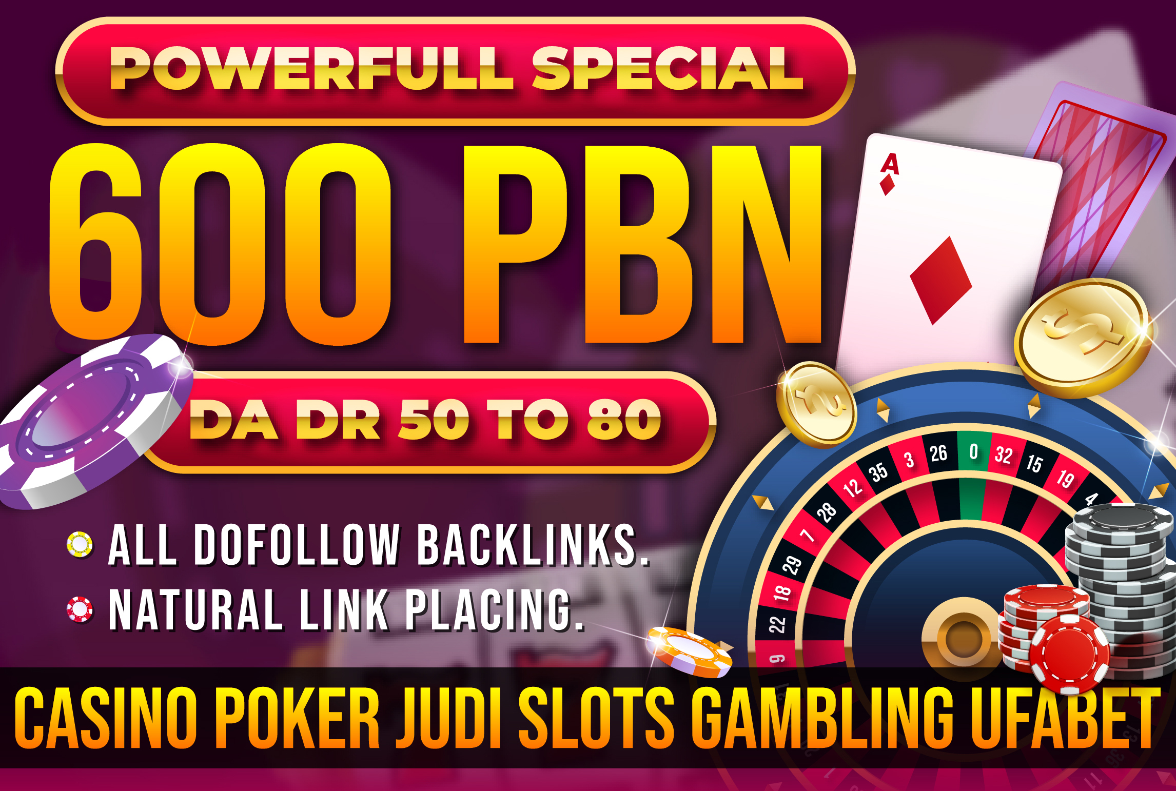 Special Offer 3 Buy 1 Free 600 PBN HomePage DA 50 Plus 2024 Update Casino Poker Gambling Backlinks