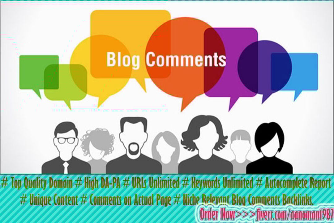 Do High Quality 30 Blog Comments Backlinks by Manually 