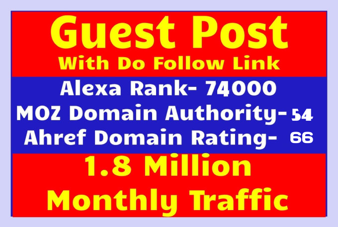 I will do a guest post in authority ecommerce and content website