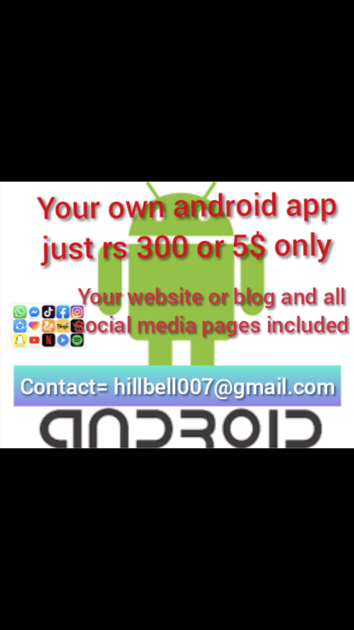 Convert Your Website, YouTube Chanel, Facebook Fan Page Into a Cool Android Application for $3