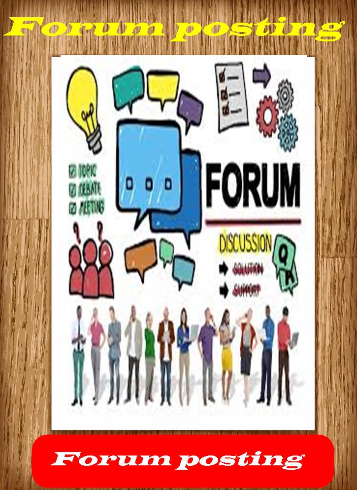  i will unique High Quality 30 forum posting 