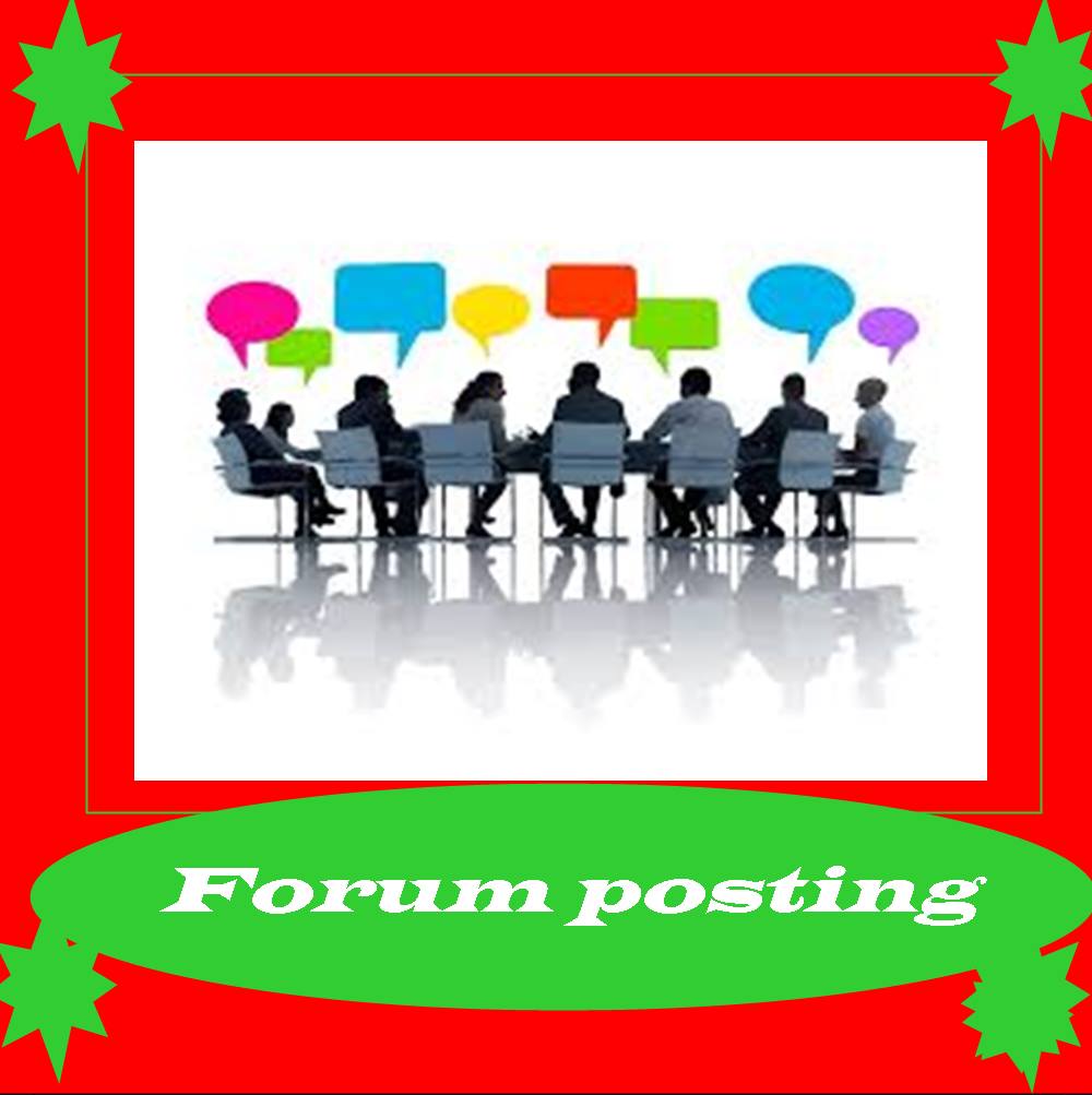  i will unique High Quality 30 forum posting 