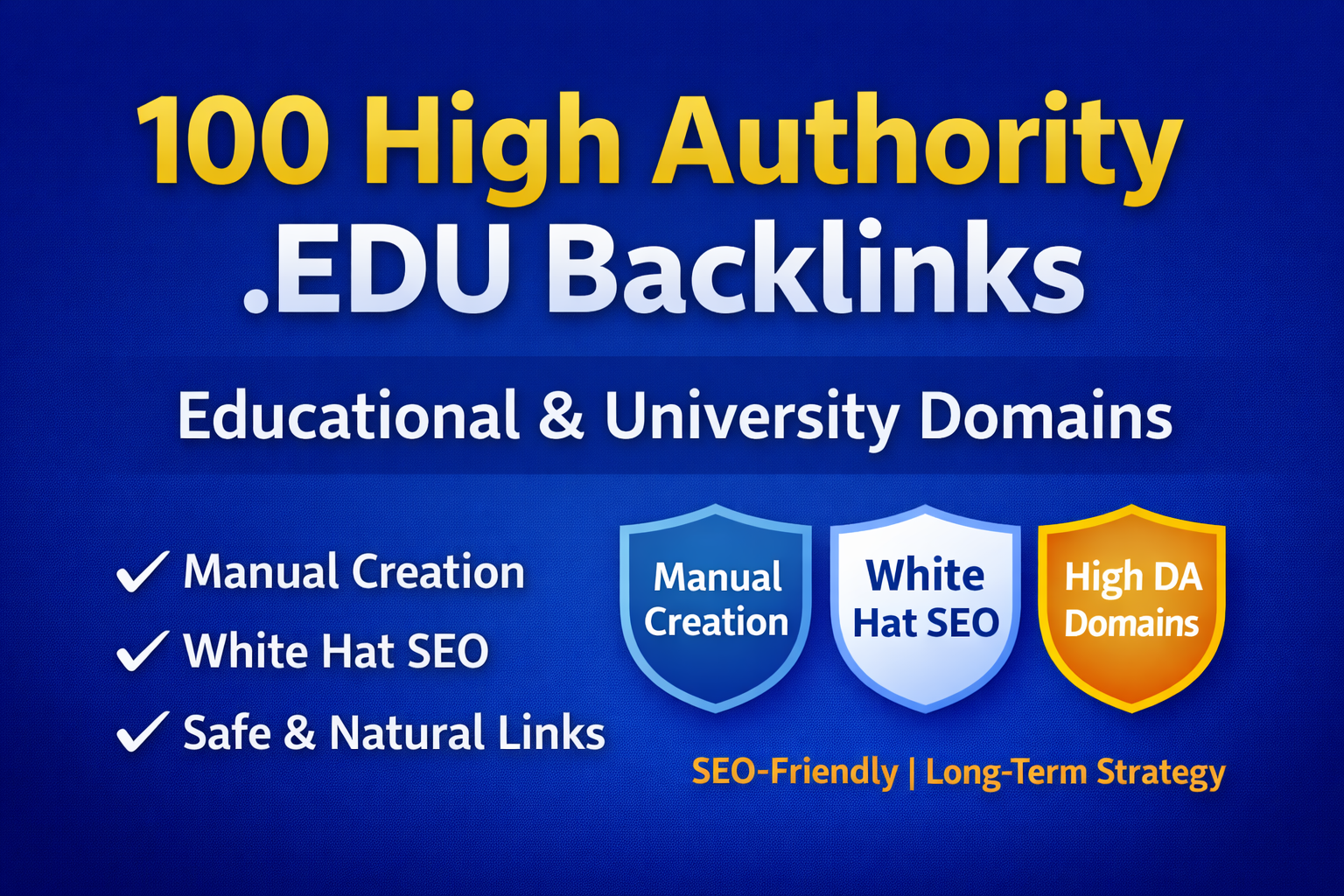 Premium 100 profile and comments backlinks From Top Universitie
