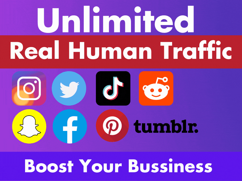 Get PREMIUM 30 Days Unlimited Real Human Traffic 
