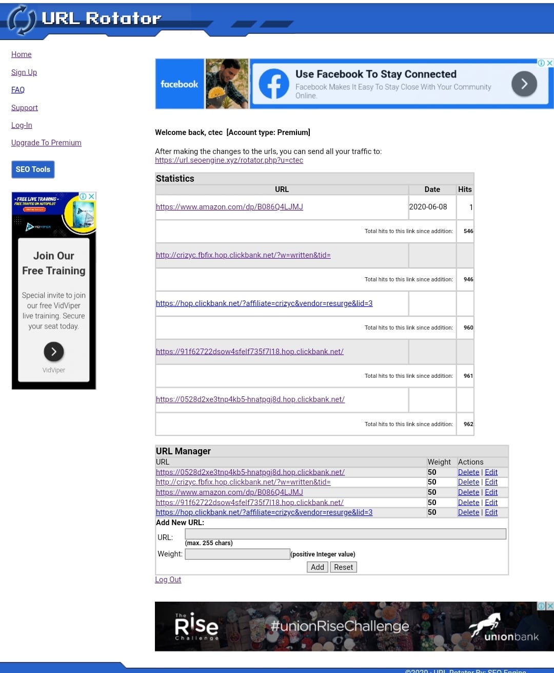 Promote Unlimited Websites At Once With Premium URL Rotator Account