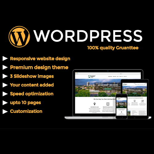 I will Develop a Responsive wordpress website design for your business