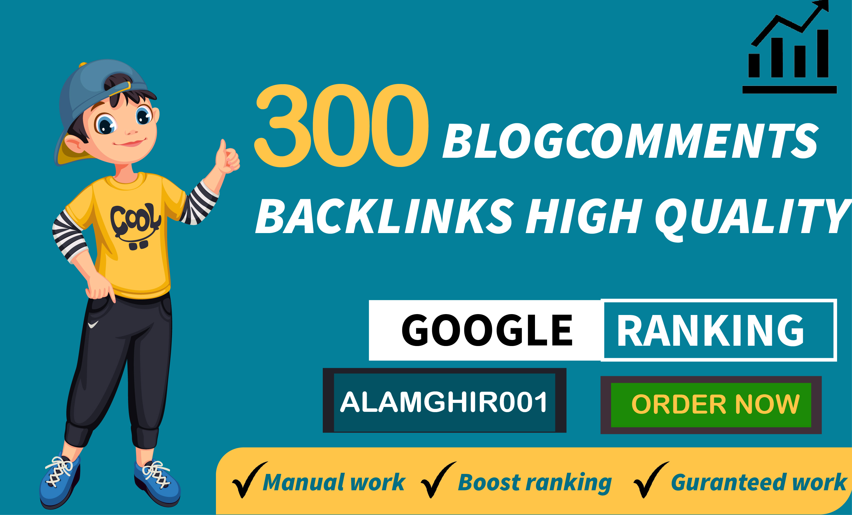 I will do 300 dofollow blogcomment high backlinks 