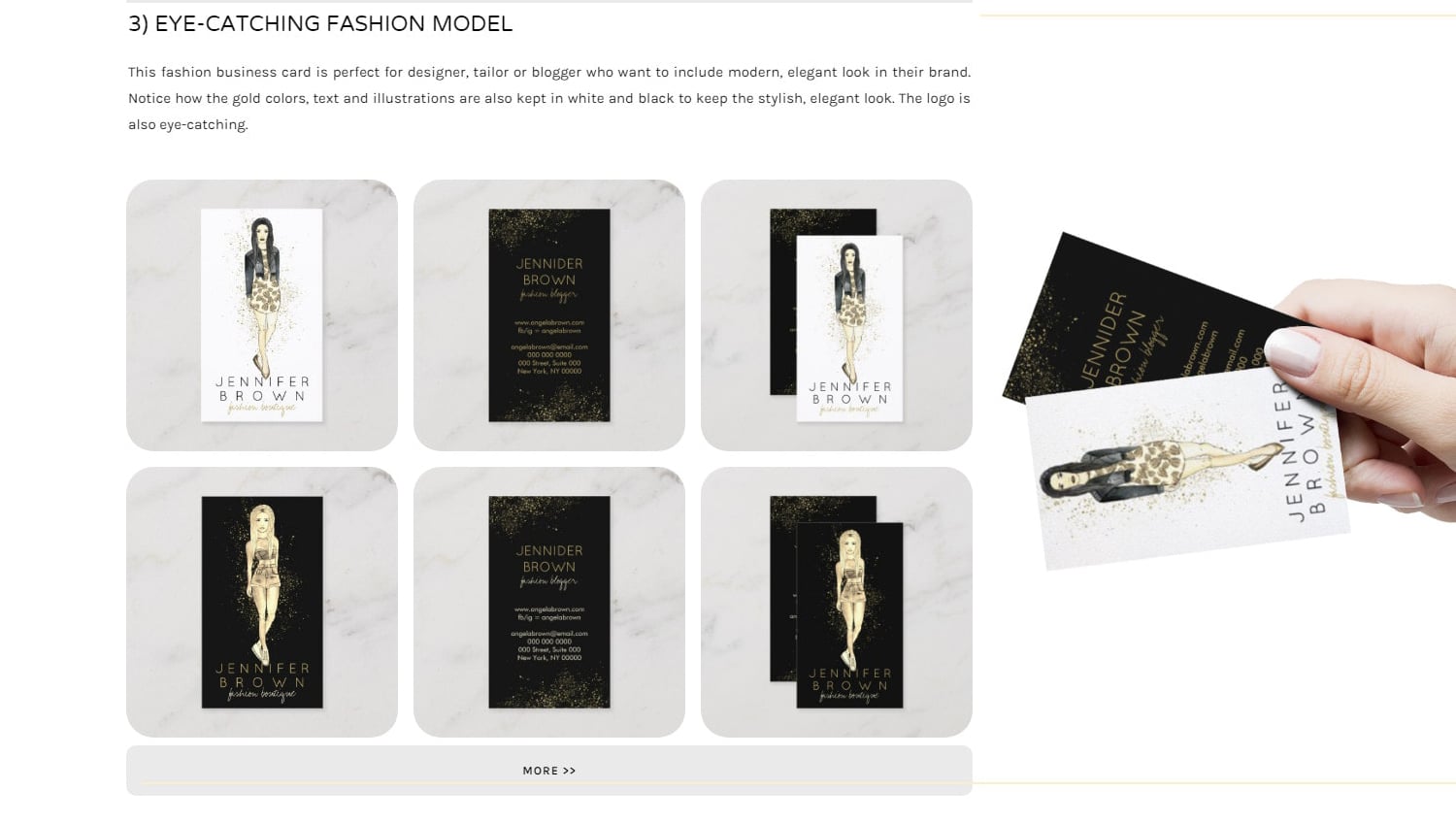 Custom Business Card Design Feminine Fashion Makeup Jewelry Consultant