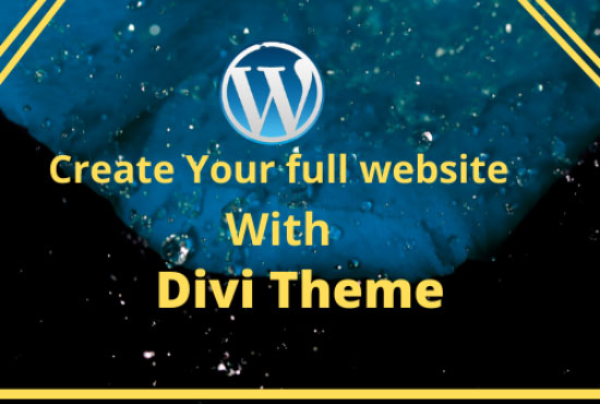 I will Design your Wordpress Website Using Divi Theme & DIVI Bulder