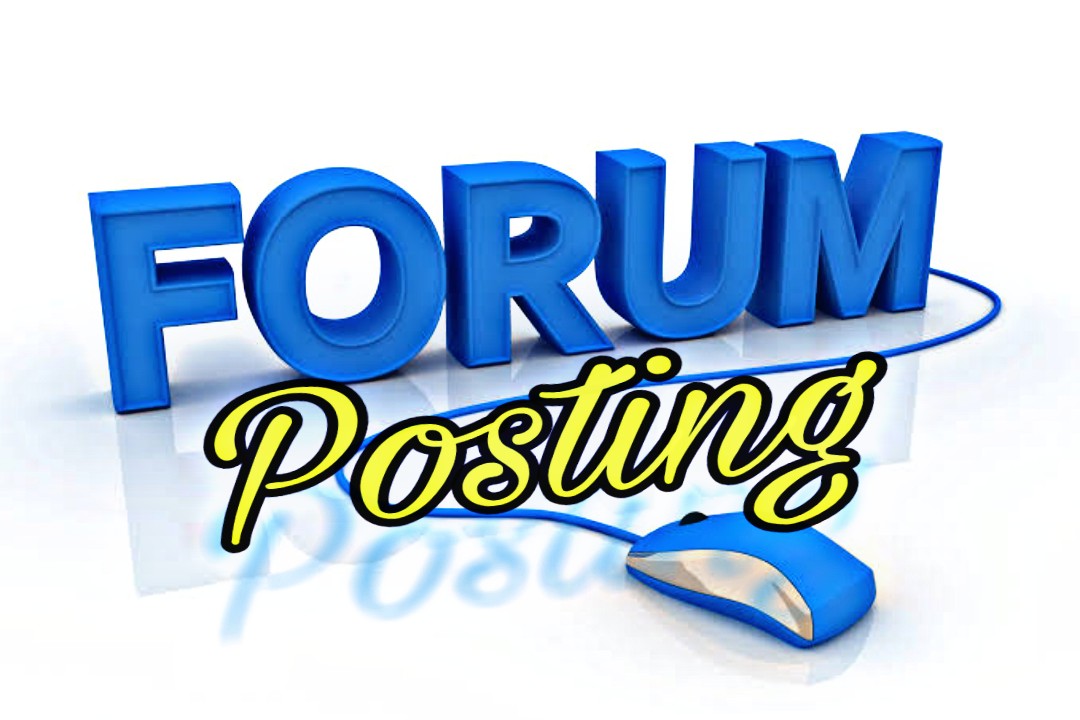 Offer 40 High Quality Forum Posting Backlinks 