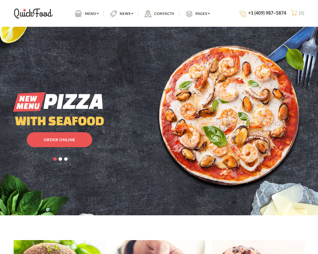 I will create dynamic professional restaurant wordpress website