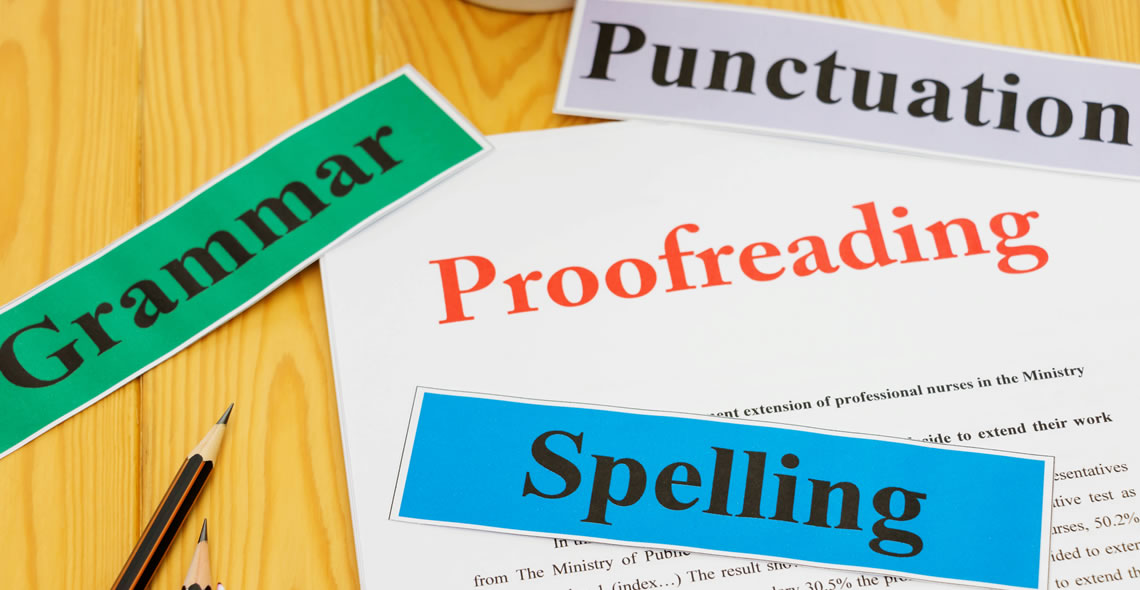 academic proofreading : BA degree in english