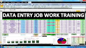 I will do any type of data entry, internet research, excel work etc.