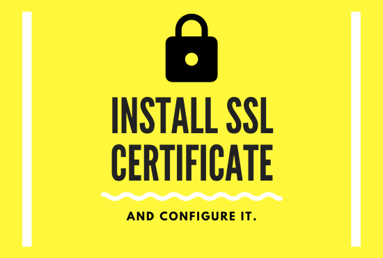 I will setup SSL certificate and configure it http to https