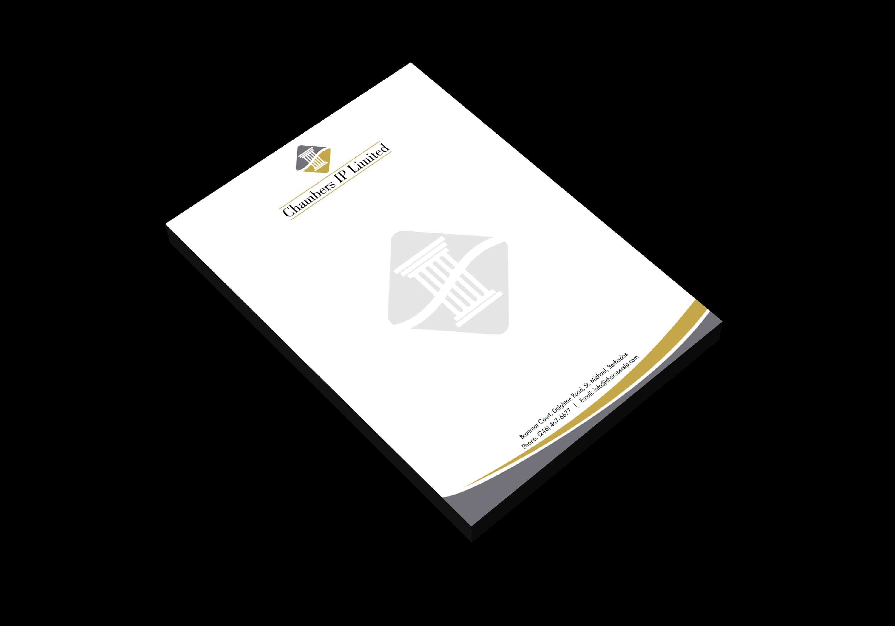 Design a professional business LETTERHEAD