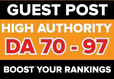 I will publish HQ 10 guest post on high da pa