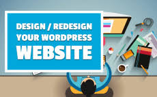 I will design or redesign bespoke godaddy or wordpress website
