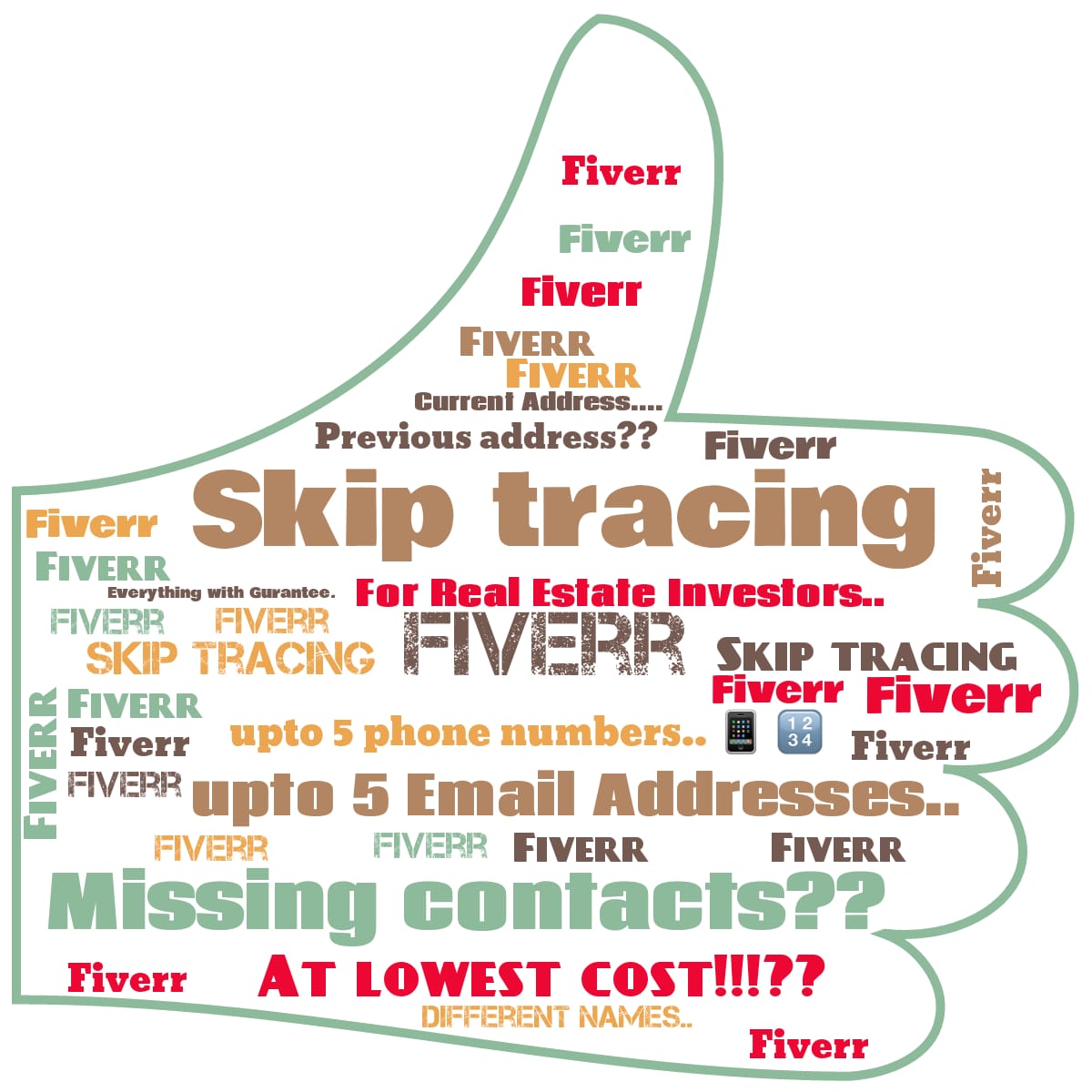  i will do any kind of skip tracing , leads generation and data entry