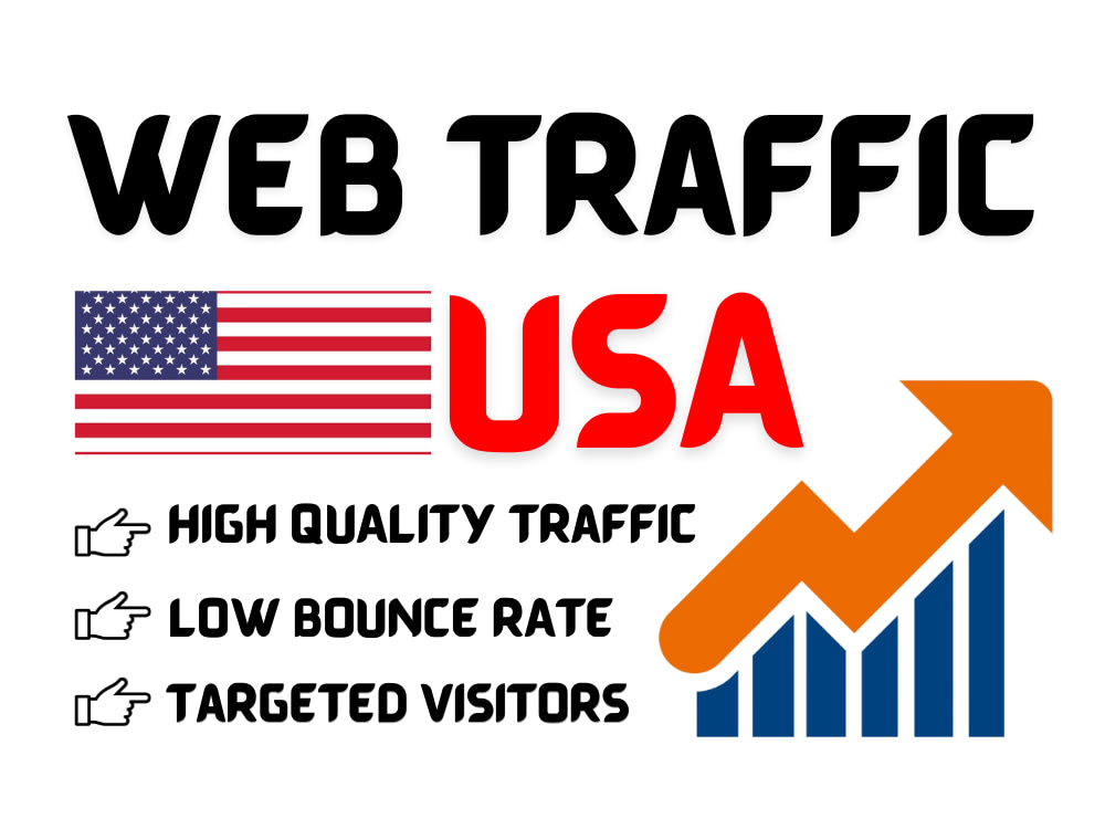 Get The USA Real 100K+ organic Visitors /Website traffic