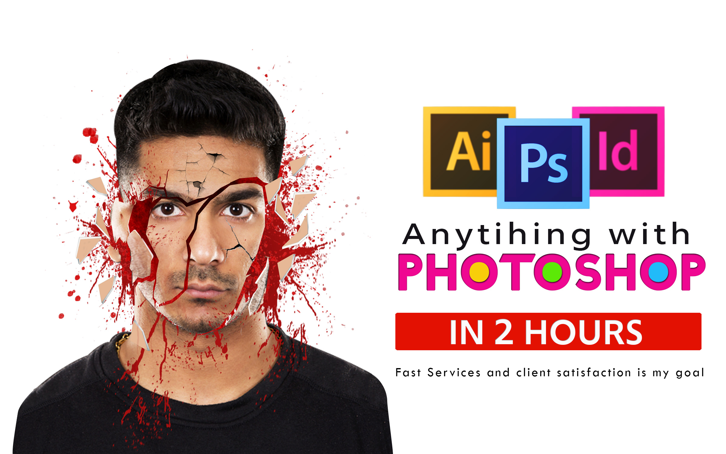 I will do any professional photoshop editing fast