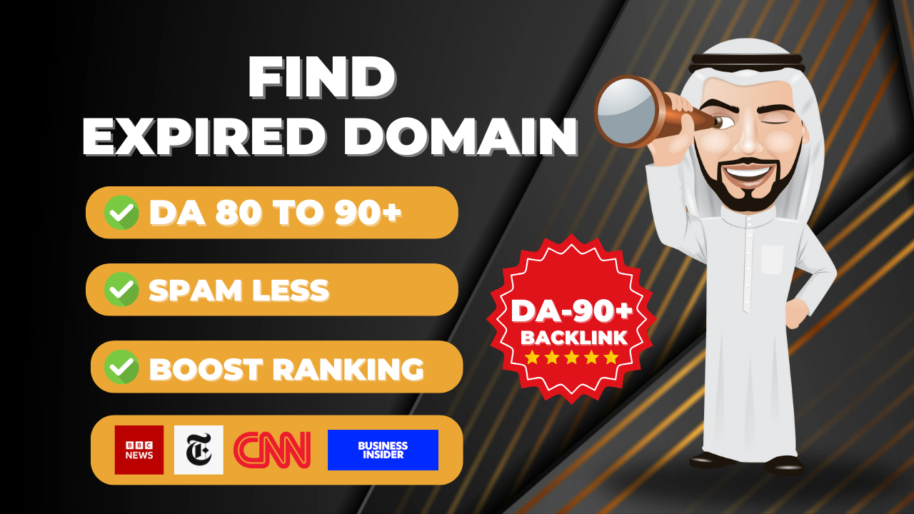 I Will Find Expired Domain for 301 redirect High Authority Backlink From Cnn, Nytime, BBC , Others