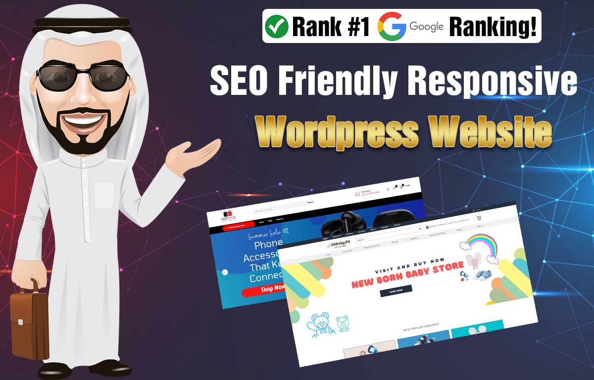 Create SEO Friendly Responsive Wordpress Website to Fast Rank