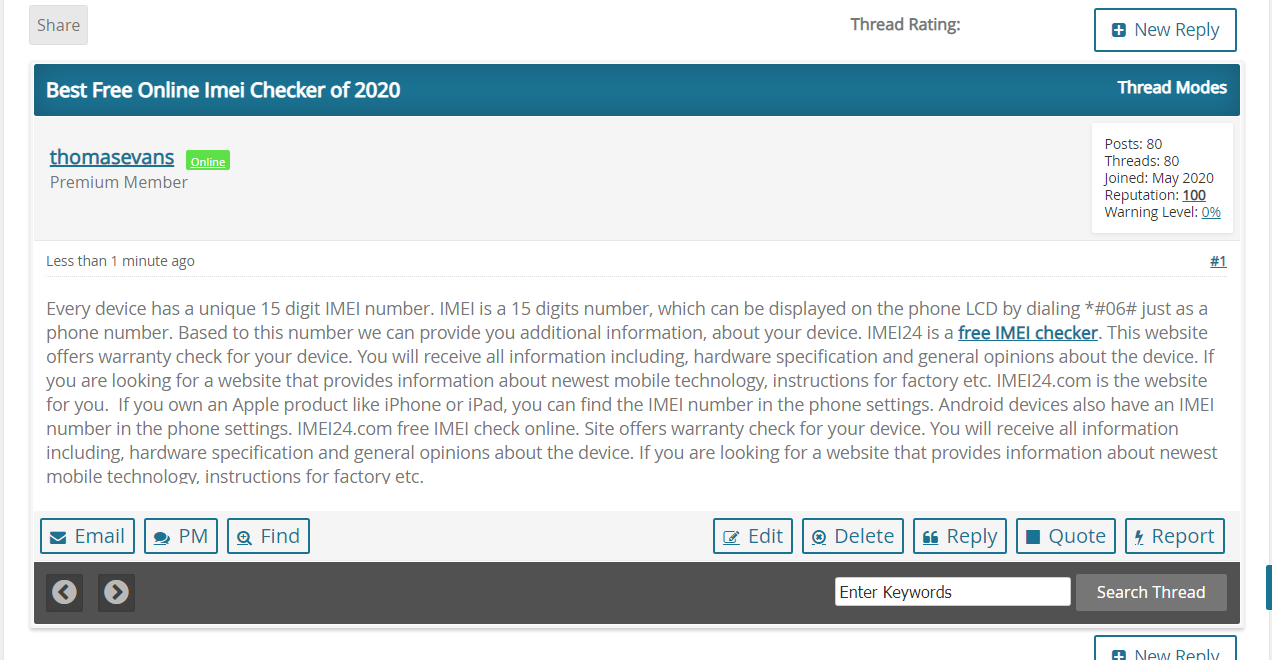20 High Quality Forums Posts SEO Backlinks