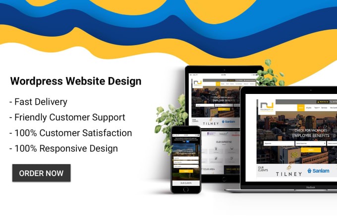 I will create a responsive wordpress website design