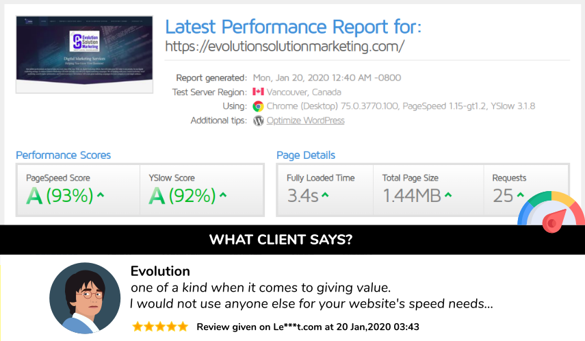 I Will Speed Up Your Wordpress Site To Best Performance