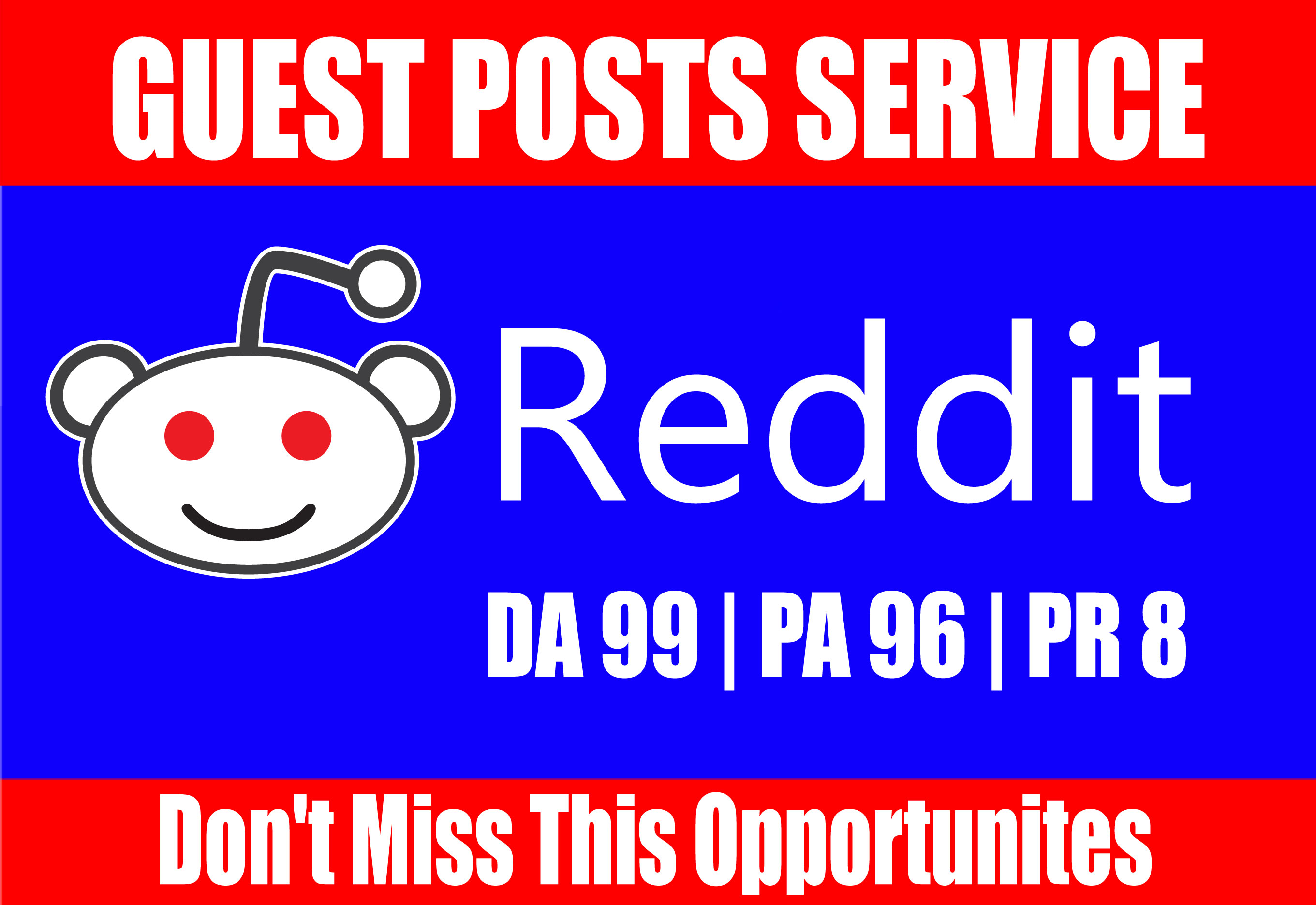Write And Publish A Guest Blog Post On Reddit DA 99 For 5 SEOClerks