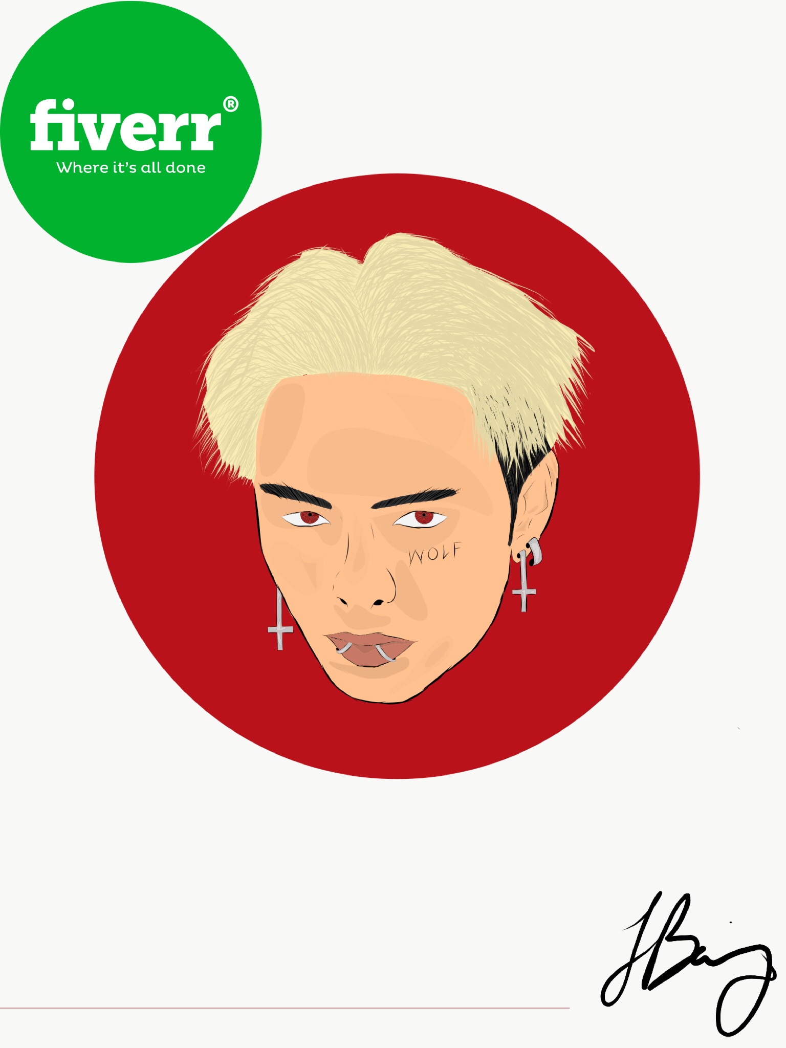 I will create a professional cartoon drawing of any choice