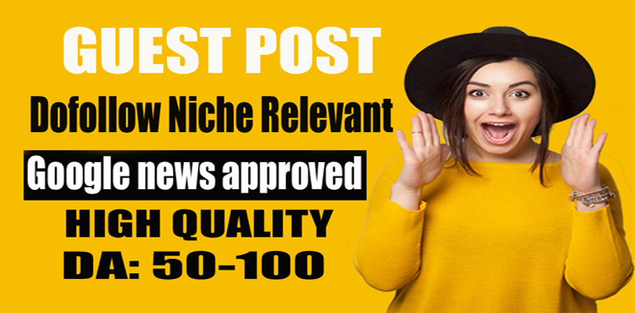 I will provied a guest posts on da 60+ google news site seo backlink
