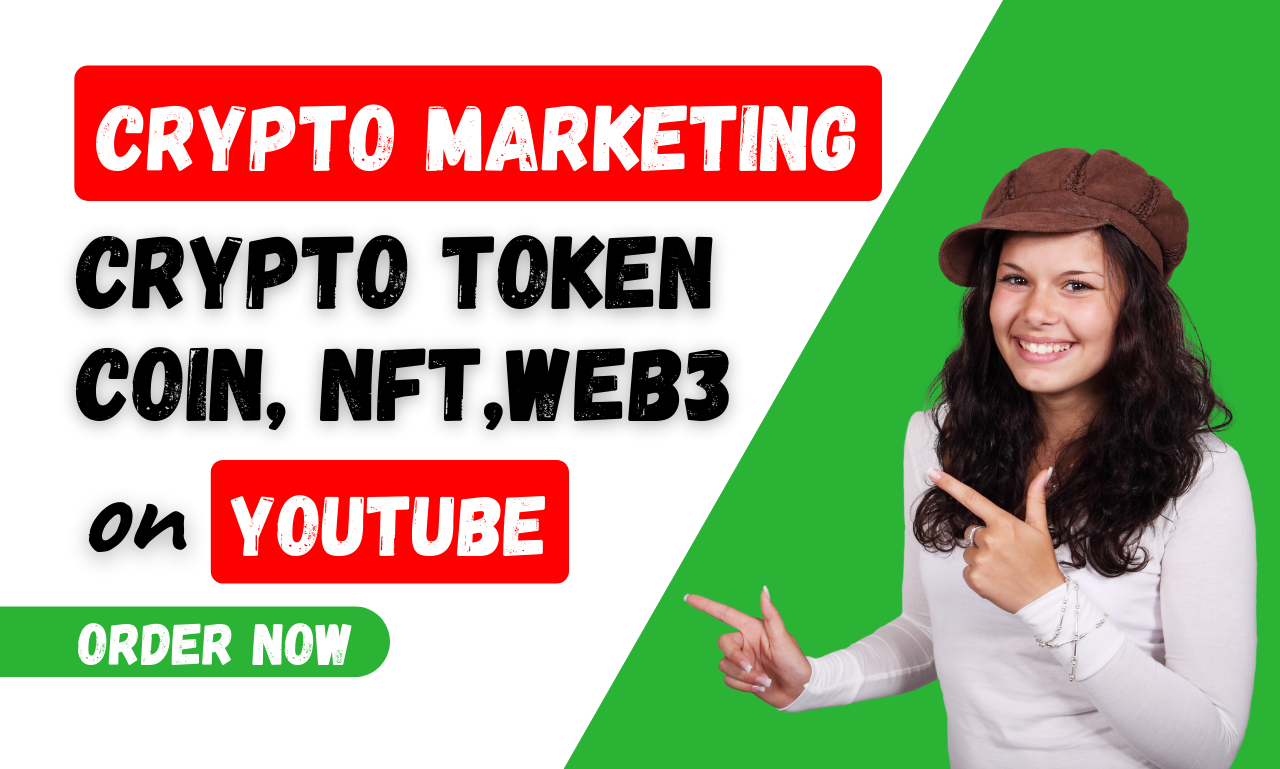 I'll do Crypto Token Marketing and NFT Promotion on YouTube