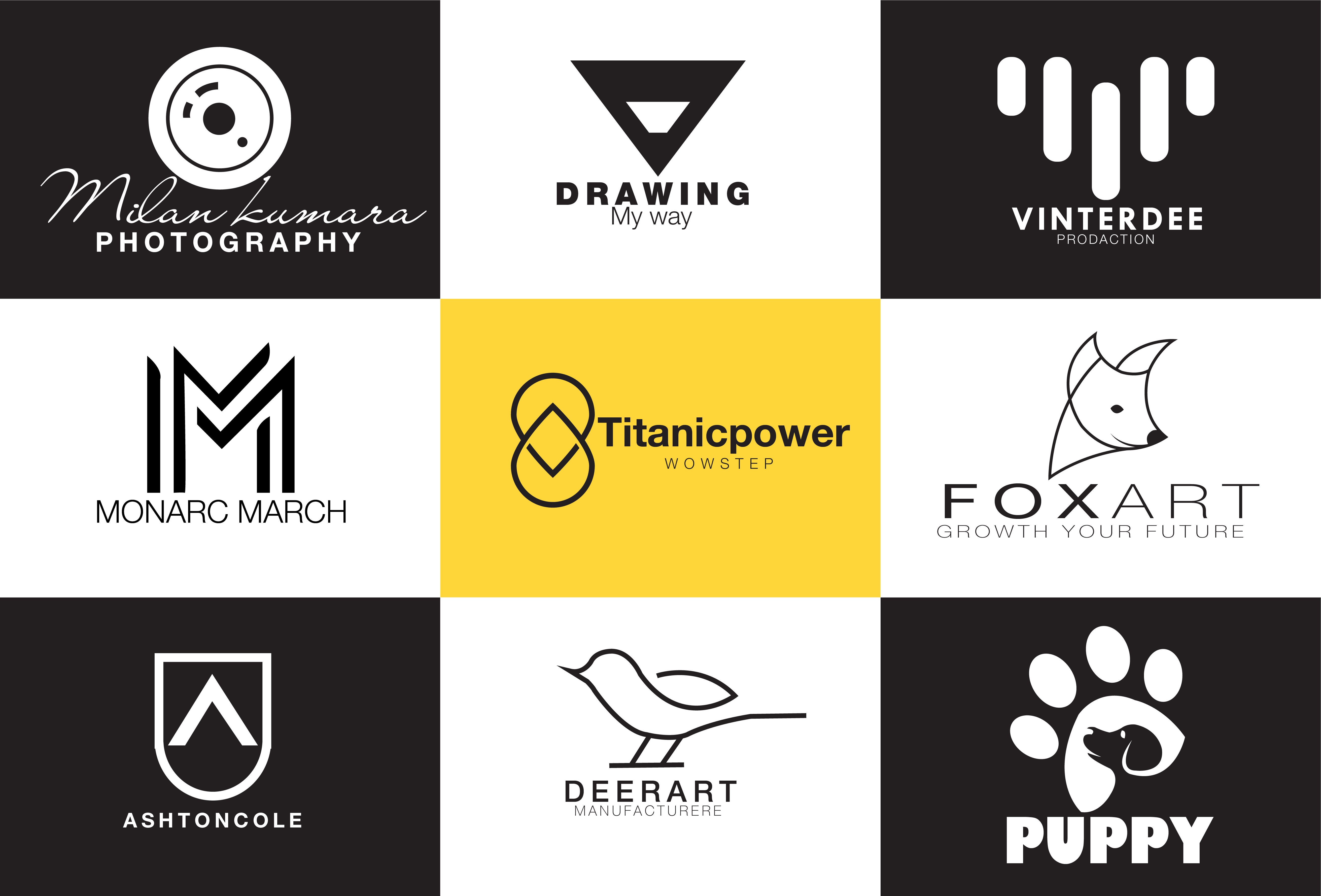 I will design 4 fascinating minimalist logo with free revisions