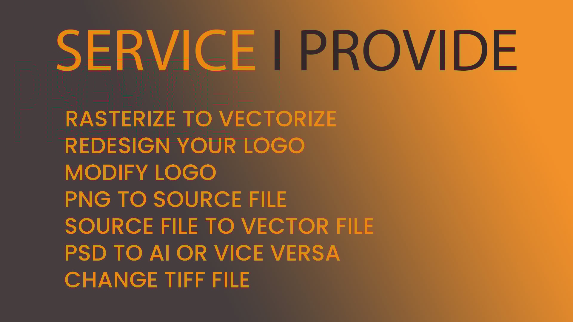 I will redraw your logo, modify your logo ,change colour of your logo