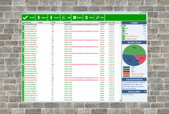 Do Email varification and Email list cleaning services